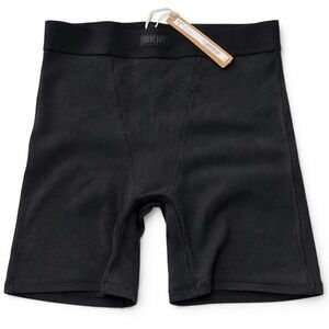 SKIMS Ribbed Boxer Shorts – Black – Size Small – New With Tags